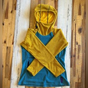 Melanzana women’s micro grid hoodie.  Size small.